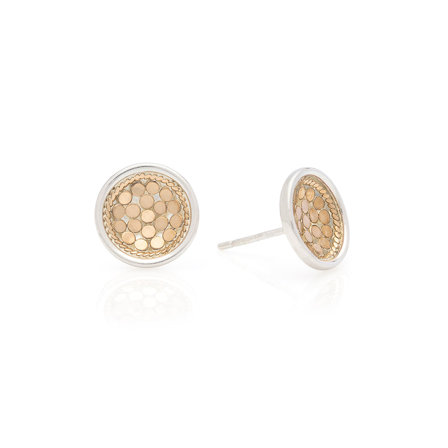 Round Stud Earrings for women Girls Gold Plated Earrings Ethnic Fashion  Jewelry | eBay